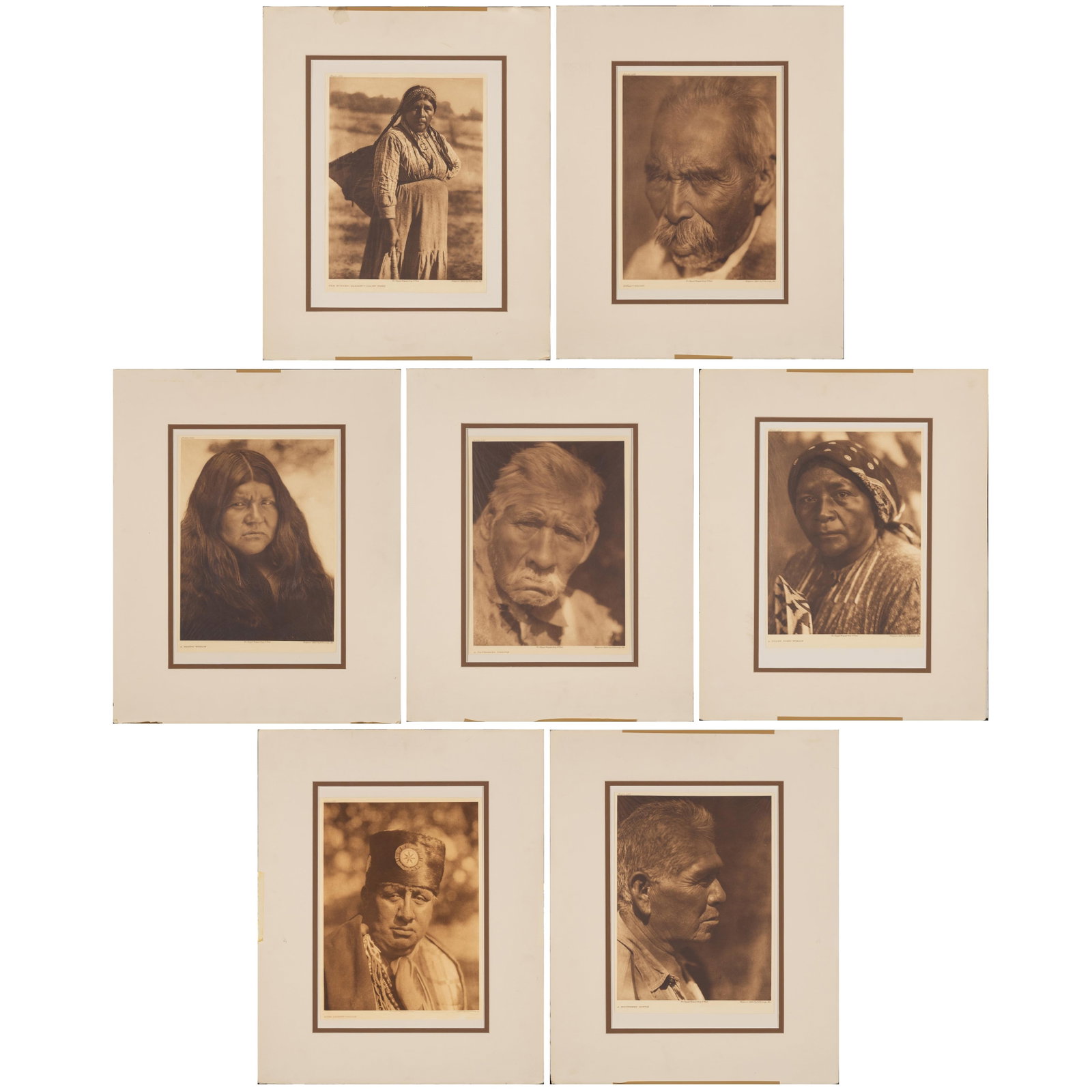 Edward Sheriff Curtis (1868-1952), Group of Seven Edward Curtis Photogravures, Volume 14 (1 of 8)