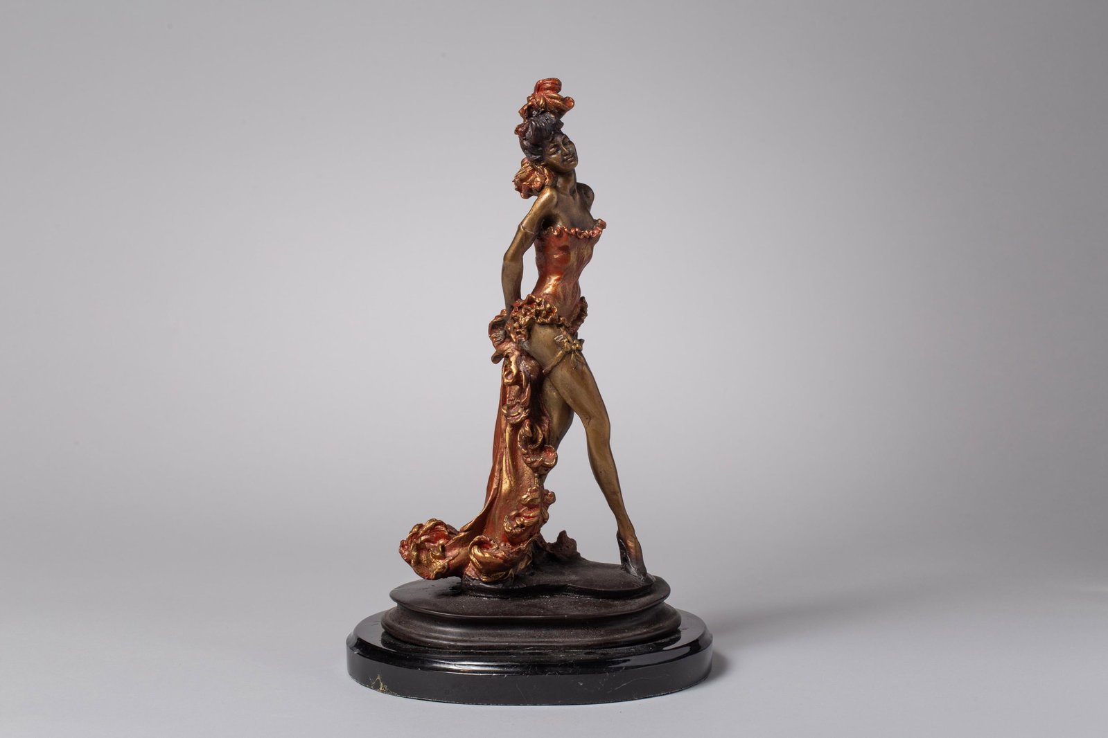 "Wild West Saloon Courtesan" Limited Edition Bronze Sculpture by Marius (1 of 6)
