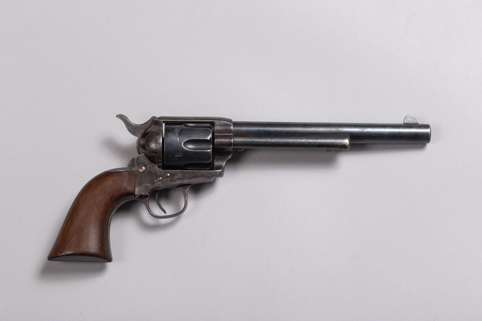 Antique Colt Single Action Army 45 Cal Revolver: An authentic and highly collectible First Generation "Black Powder" .45 caliber. Colt Single Action Army (SAA), often hailed as the "Peacemaker." Manufactured in 1883, with 7 1/2” barrel, this s