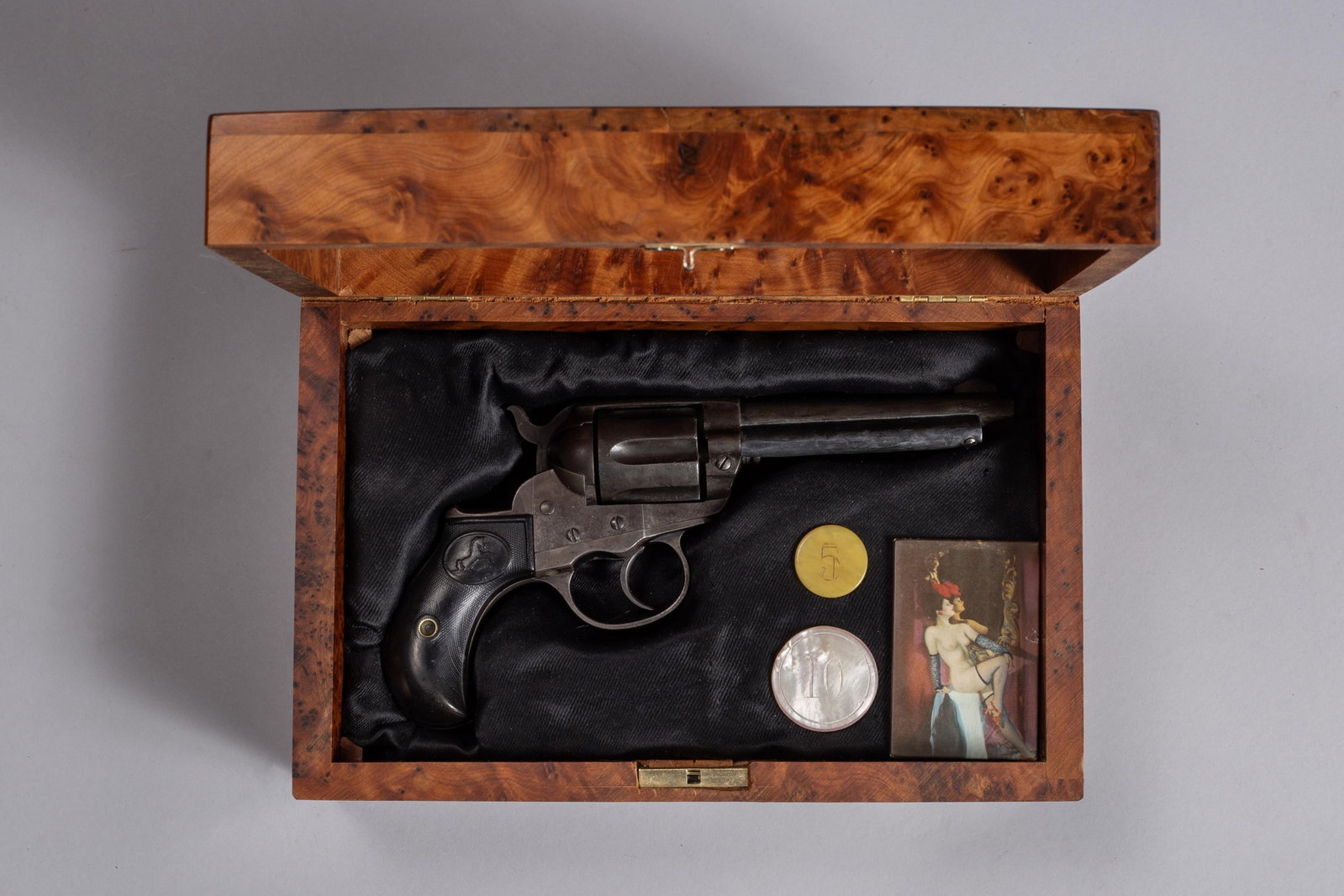 Colt Lightning Double Action Revolver with Custom "Gambler's Cased" Presentation Box (1 of 11)