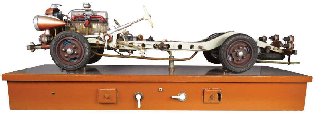 German School Training Model Car: German School Training Model Car. License EH-58 Hohn Full Frame Model. Working condition. 42 inches long inC basE