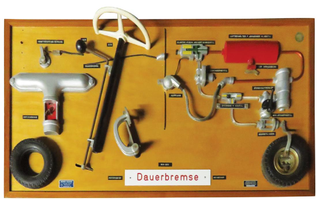 Werner Degener Wall Mount School Model: Werner Degener Wall Mount German School Training Model for brakes. 43 X 22 X 9 1/2 inches.