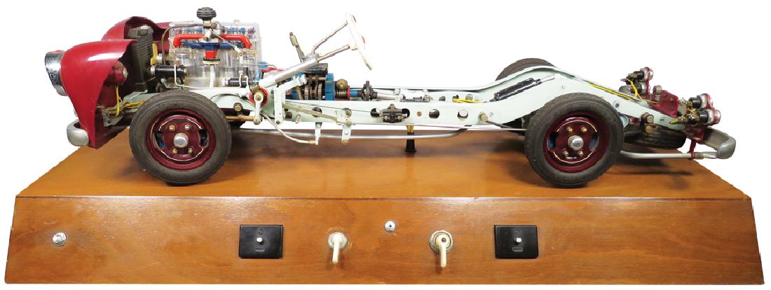 German School Training Model Car: German School Training Model Car. License HD-69 Hohn Full Frame Model. Working condition. 42 inches long inC basE