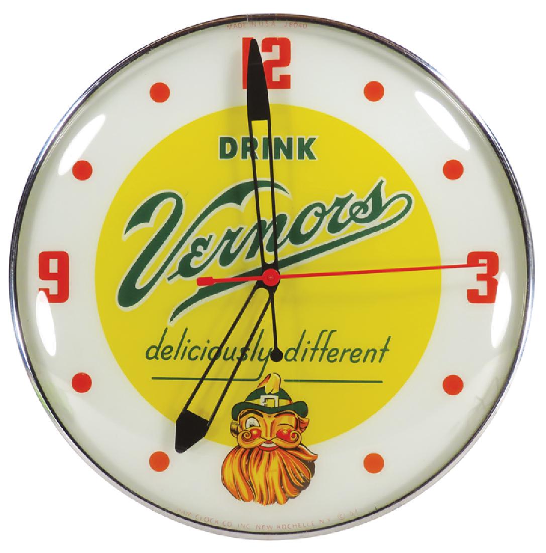 Pam Clock Co. "Vernors" Advertising Clock