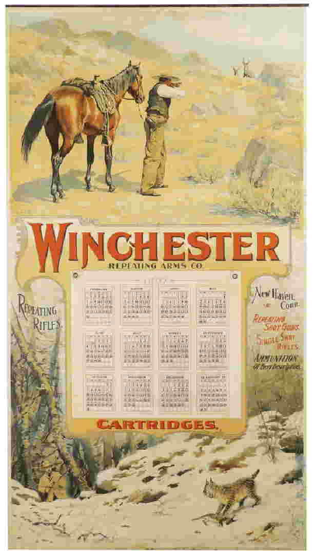 1897 Calendar for Winchester Repeating Arms Co.