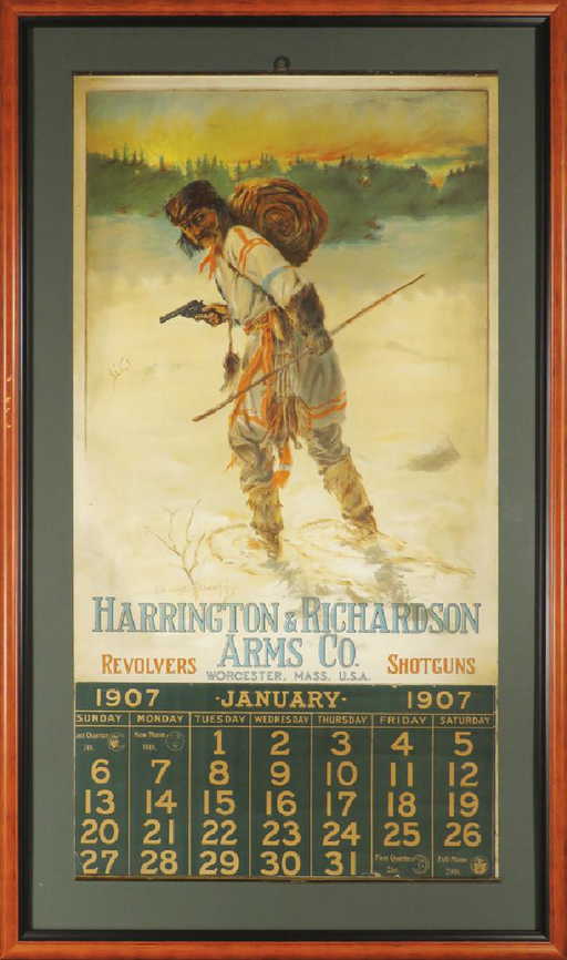 1907 Calendar for Harrington & Richardson