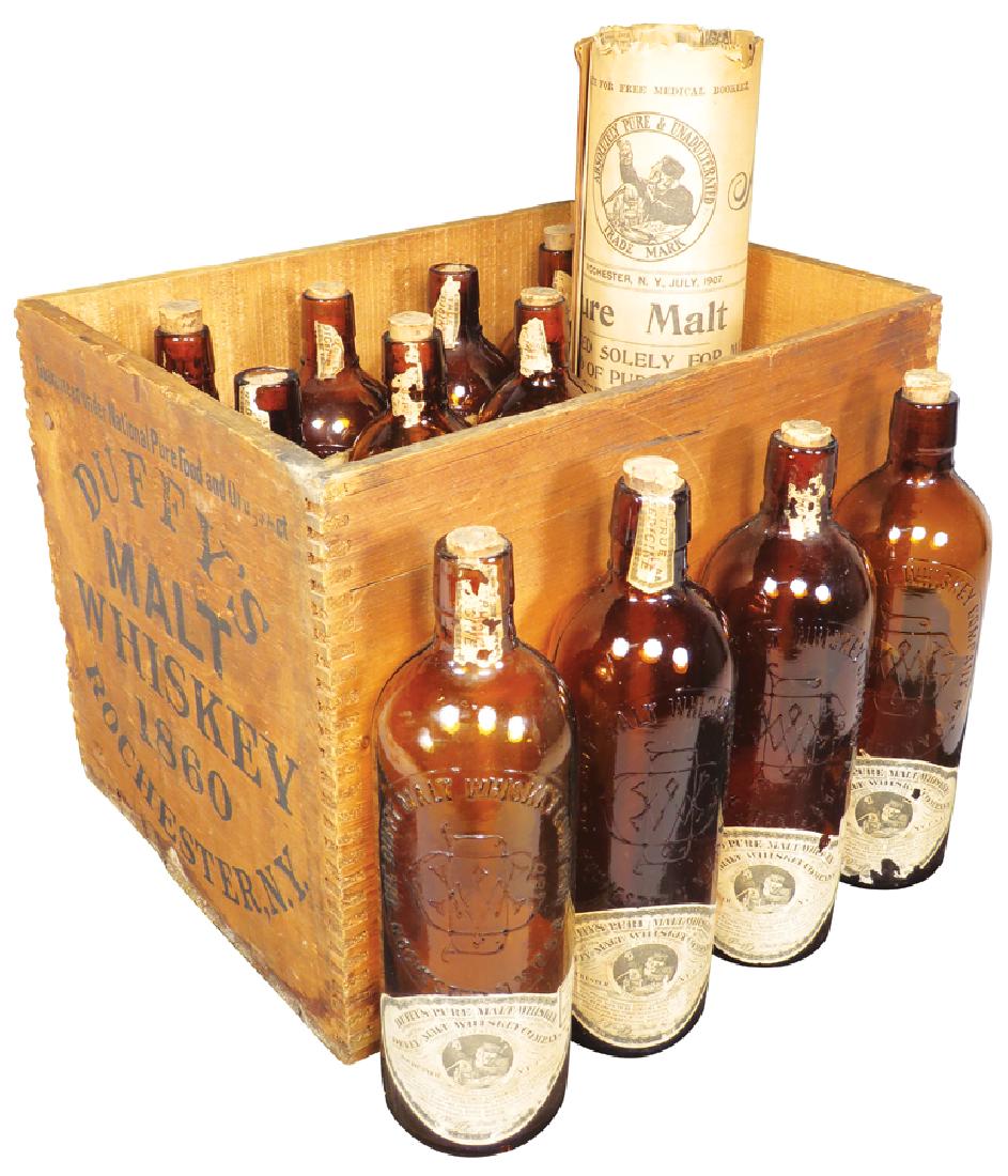Duffy's Malt Whiskey Bottles and Case