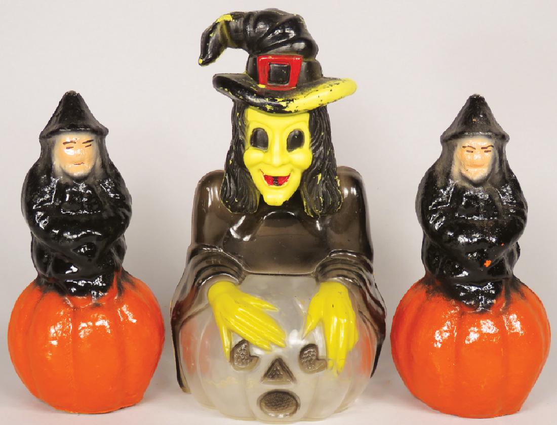 Collection of Vintage Halloween Candy Containers