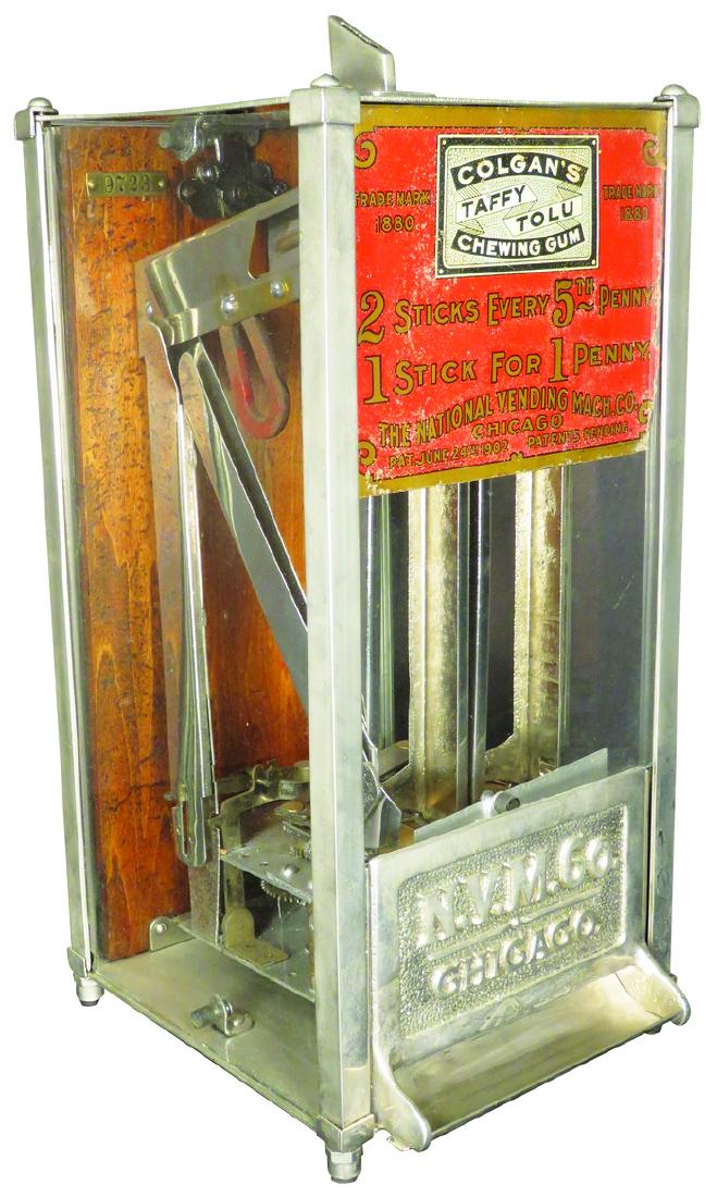 Colgan's Taffy Tolu Chewing Gum One Cent Vendor