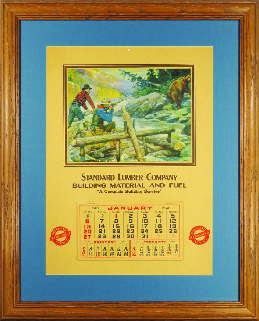 1946 Calendar for Standard Lumber Company