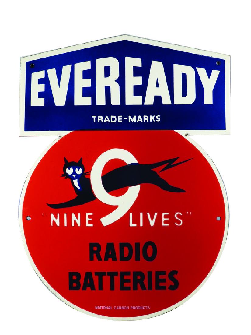 Eveready Radio Batteries Porcelain Sign (1 of 1)