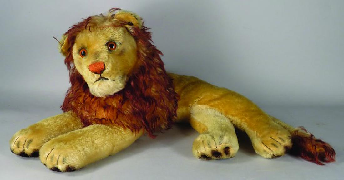 Vintage Steiff Laying Down Leo Lion Vintage Steiff Laying Down Leo Lion