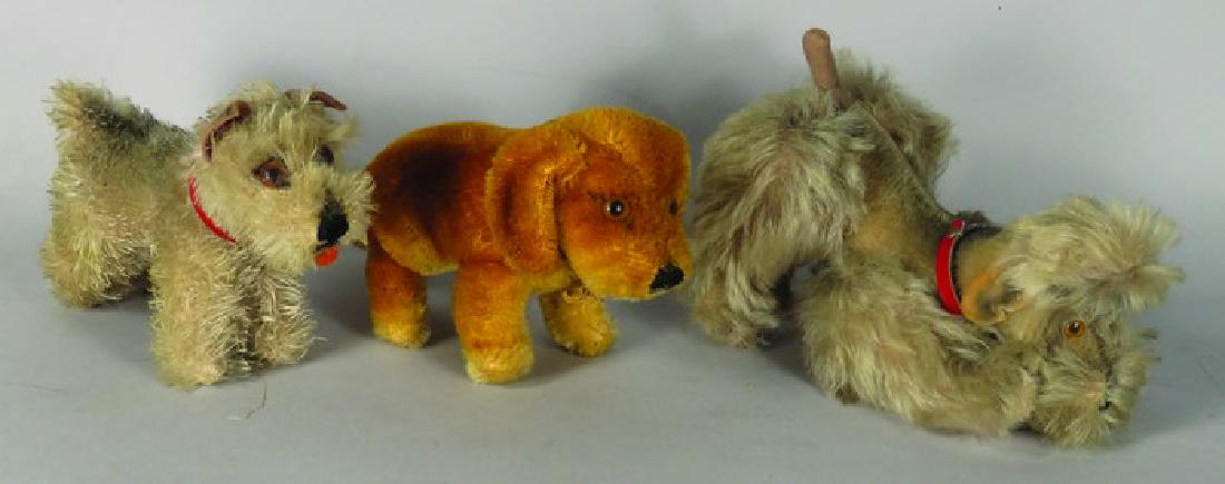 Three Vintage Steiff Original Dogs (1 of 1)