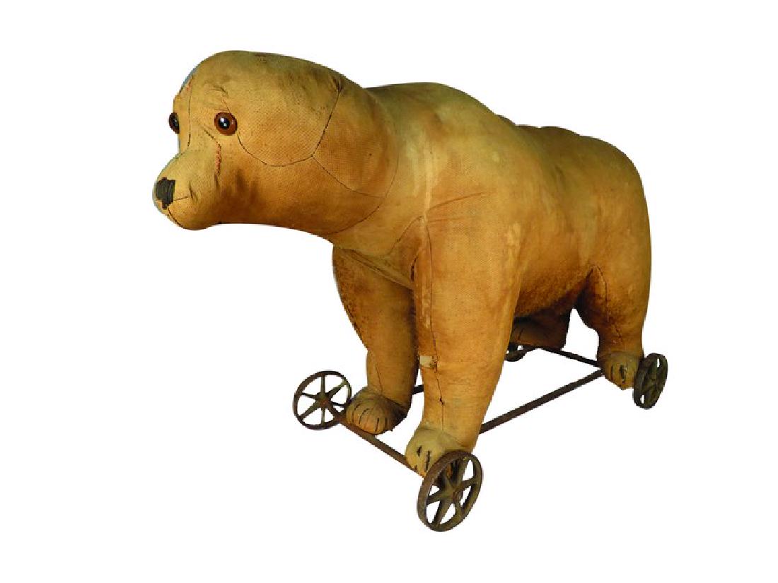 Large Antique Steiff Bear Pull Toy (1 of 1)