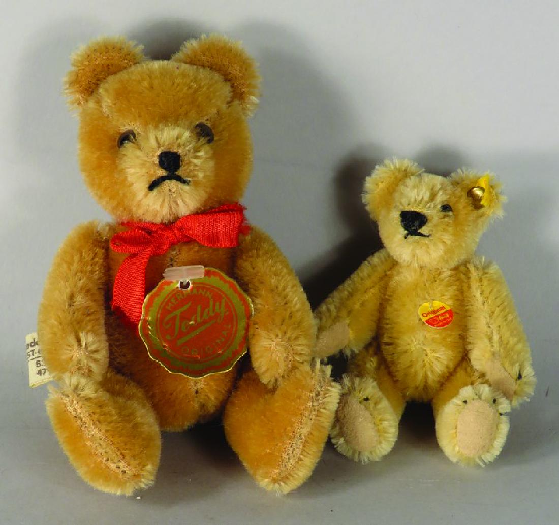 Two Vintage Miniature Mohair Teddy Bears (1 of 1)