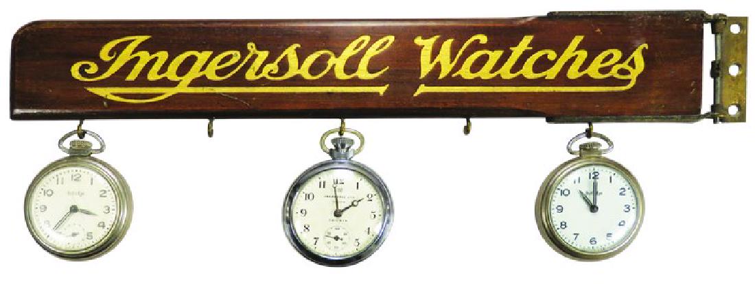 Ingersoll Watches Wood Flange Store Display (1 of 1)