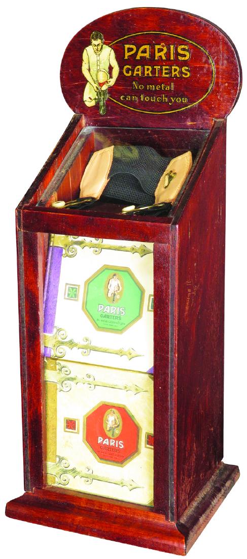 Paris Garters Wood Store Display (1 of 1)