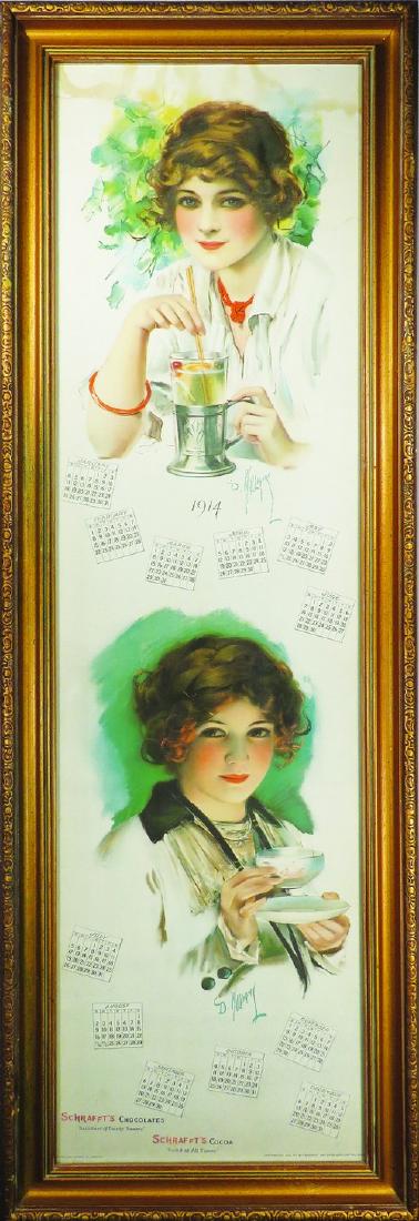 1914 Cal. Schrafft's Chocolates Cocoa Yard Long (1 of 1)