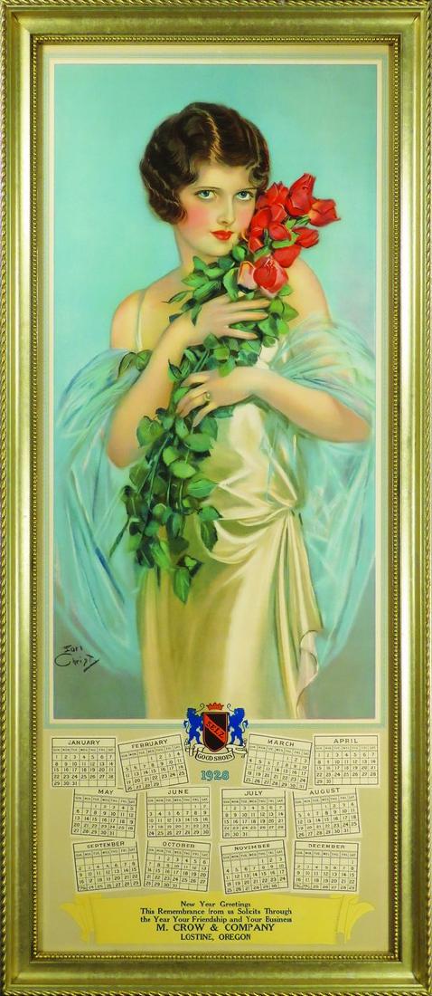 1928 Calendar for Selz Shoes Yard Long (1 of 1)