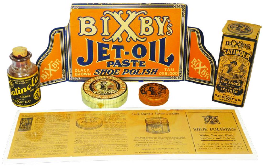 Collection of Bixby's Shoe Polish Items (1 of 1)