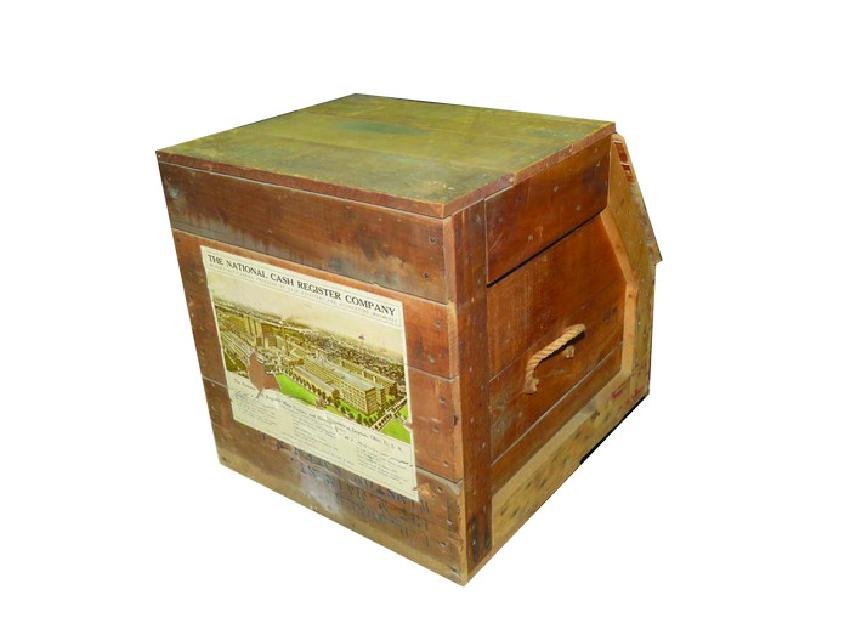 National Cash Register Original Shipping Crate (1 of 3)