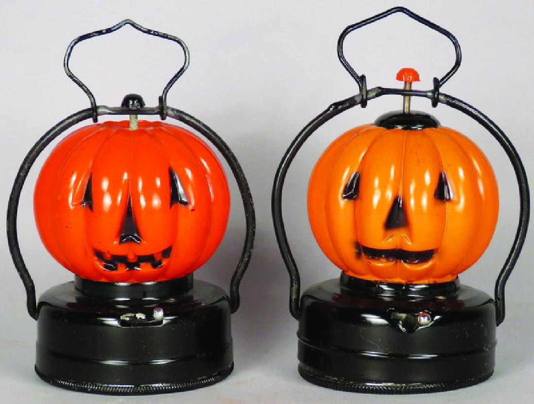 Two Vintage Jack O Lantern Halloween Lights (1 of 1)