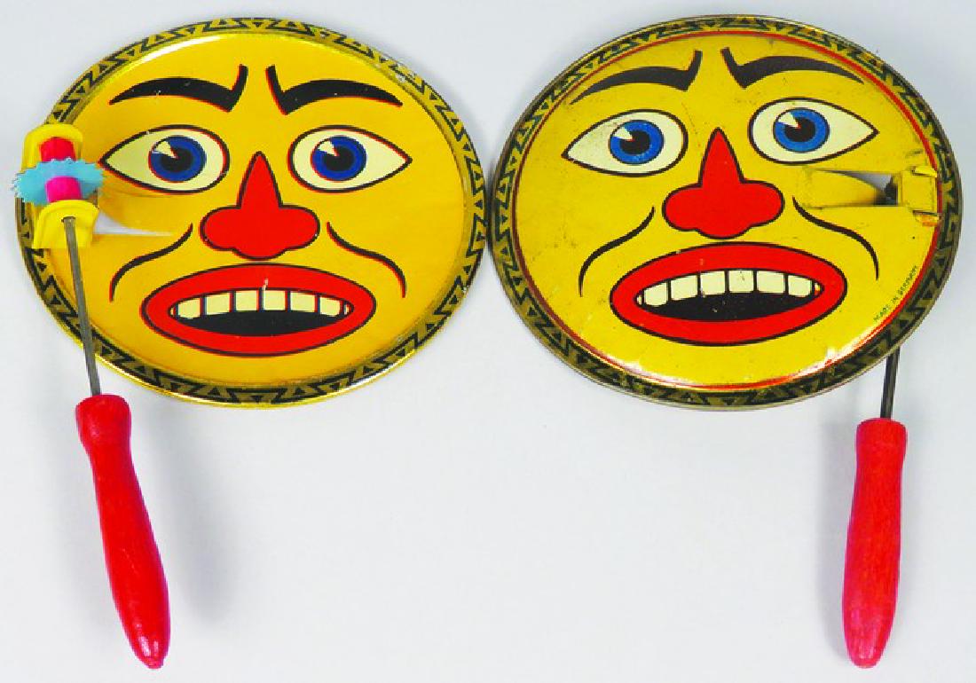 Two Vintage Tin Halloween Ratchet Noise Makers (1 of 2)