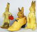 3 German Paper Mache Easter Candy Containers