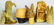 3 German Paper Mache Easter Candy Containers - 2