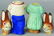 2 German Paper Mache Easter Candy Containers - 2