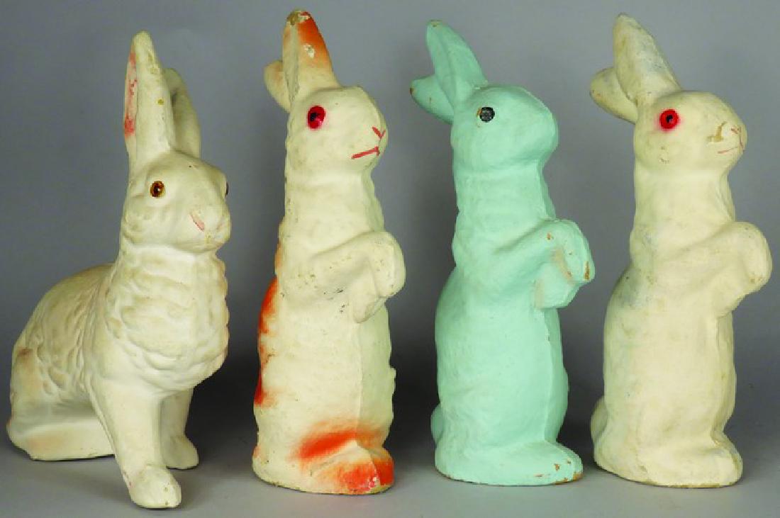 4 German Paper Mache Easter Candy Containers (1 of 1)