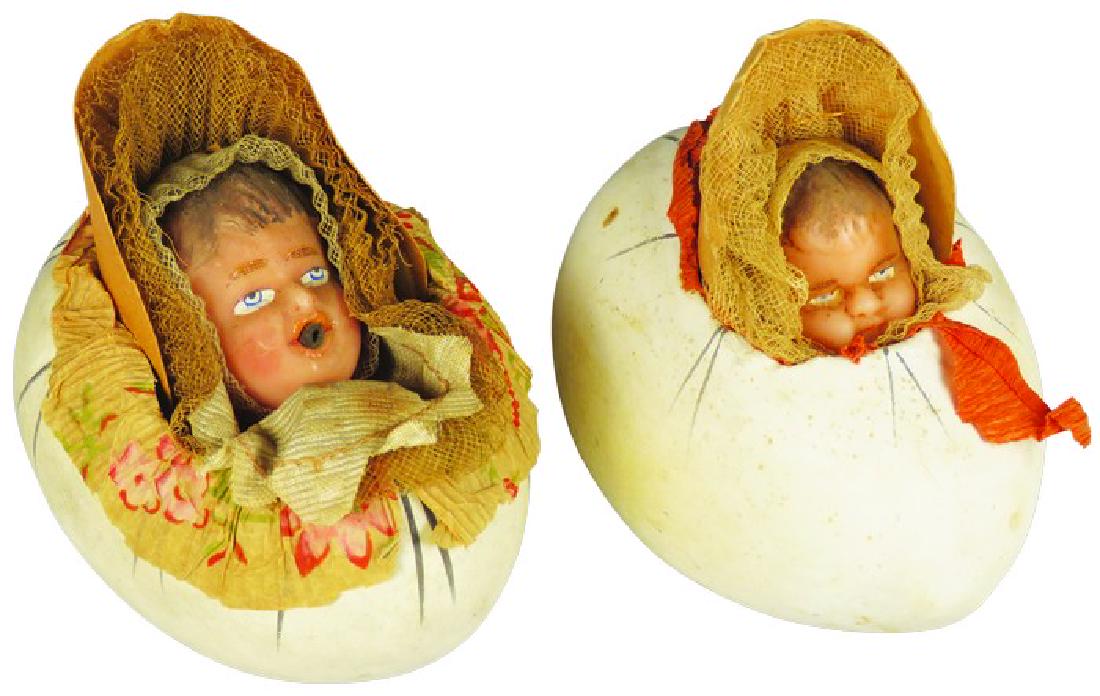 Rare Antique Easter Egg Candy Containers (1 of 1)