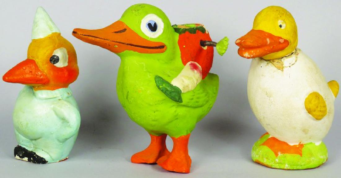 3 German Paper Mache Easter Candy Containers (1 of 1)