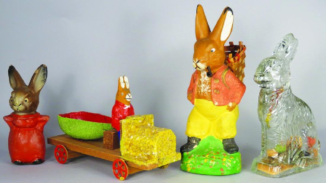 Collection of Four Easter Bunny Candy Containers (1 of 1)