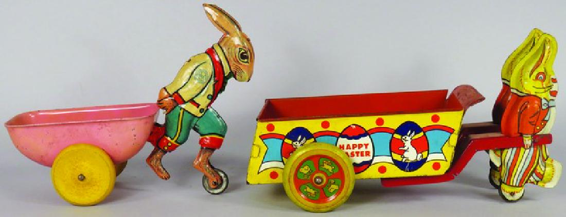 Two Vintage Tin Litho Easter Toys (1 of 1)