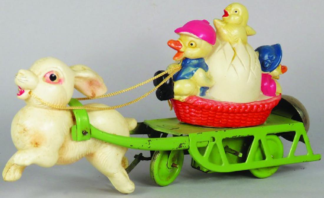 Vintage Celluloid Easter Sled Toy (1 of 1)