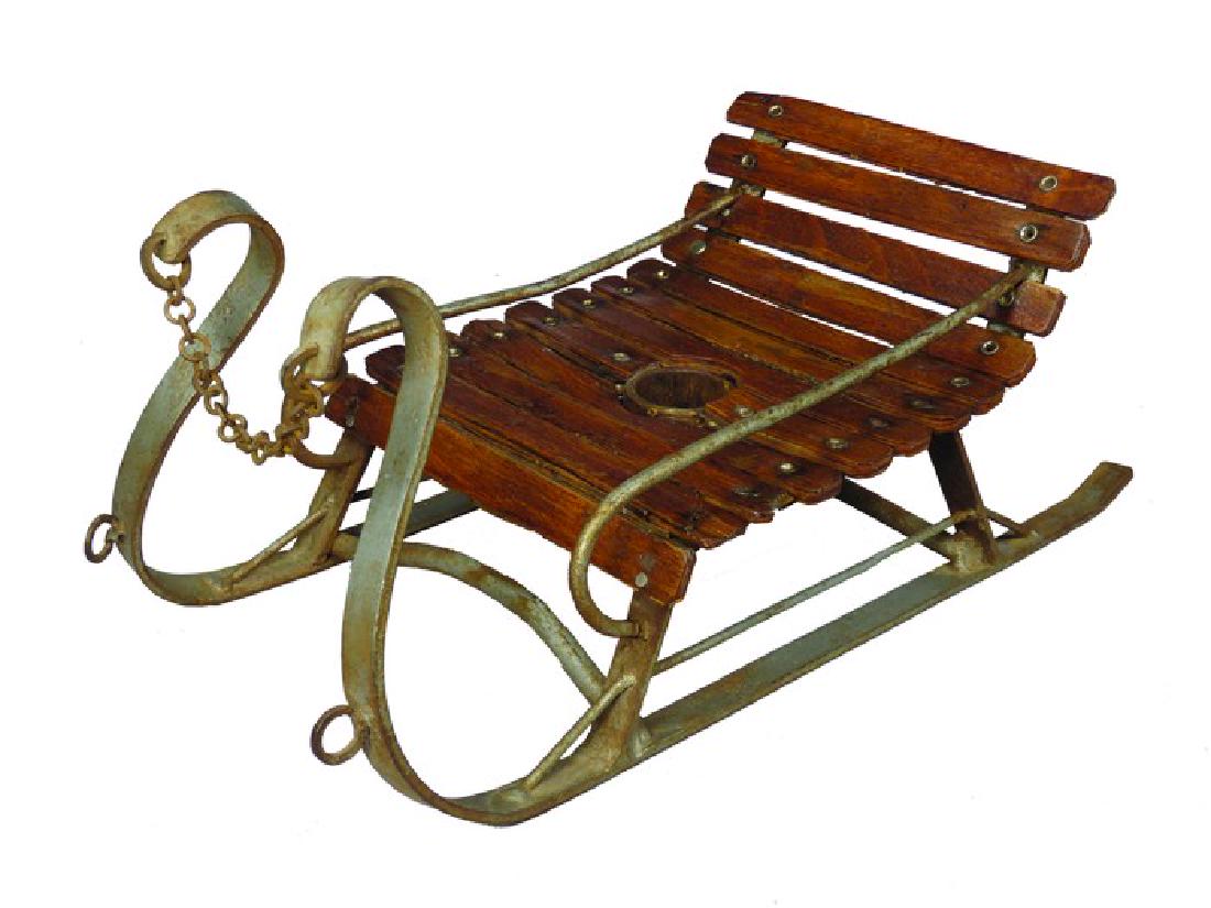 Incredible Antique Sled Christmas Tree Stand (1 of 1)