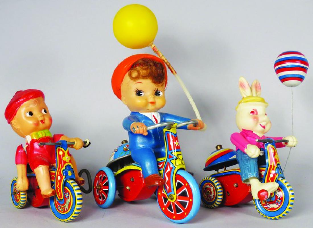 Three Vintage Celluloid and Tin Wind Up Toys (1 of 1)