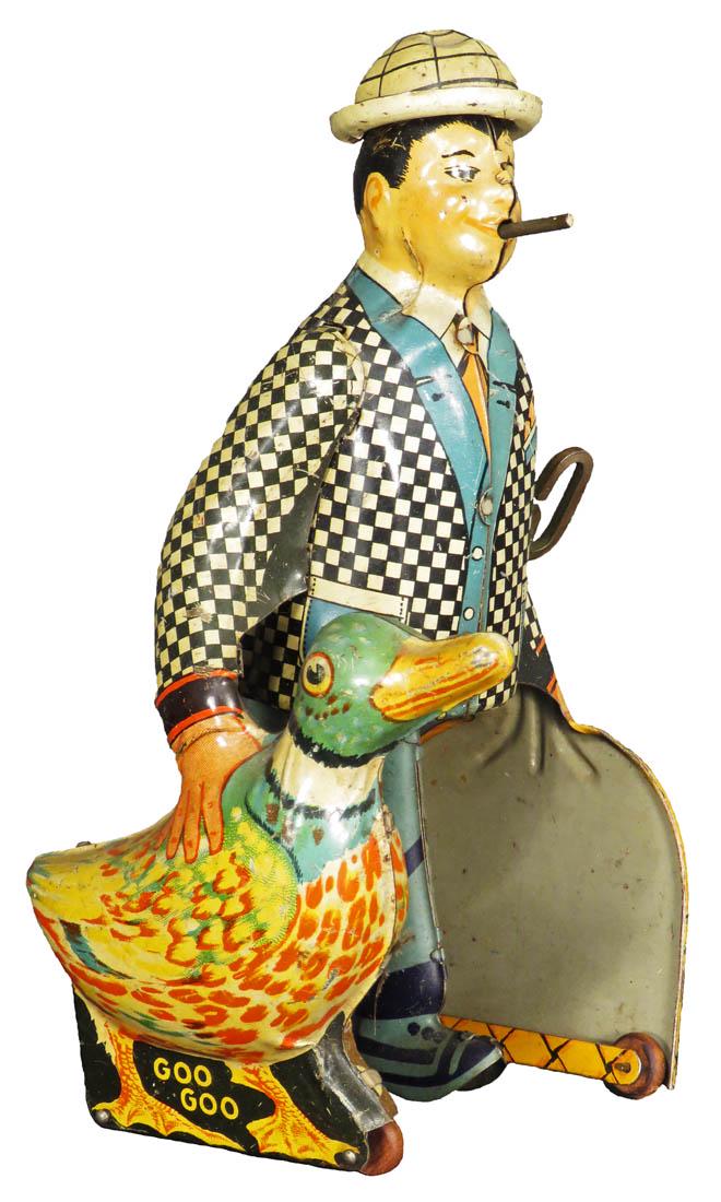 Louis Marx Joe Penner & Goo Goo Tin Wind Up Toy: Louis Marx Joe Penner & Goo Goo Tin Wind Up Toy, 1934. Very good working condition. 8 inches tall.