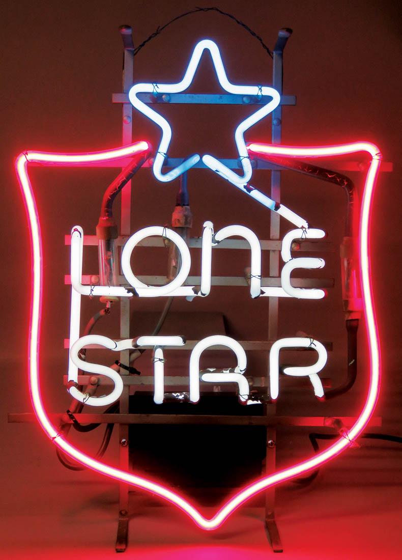 Lone Star Beer Neon Advertising Sign: Lone Star Beer Neon Advertising Sign. Very good working condition. 15 X 20 X 5 inches.