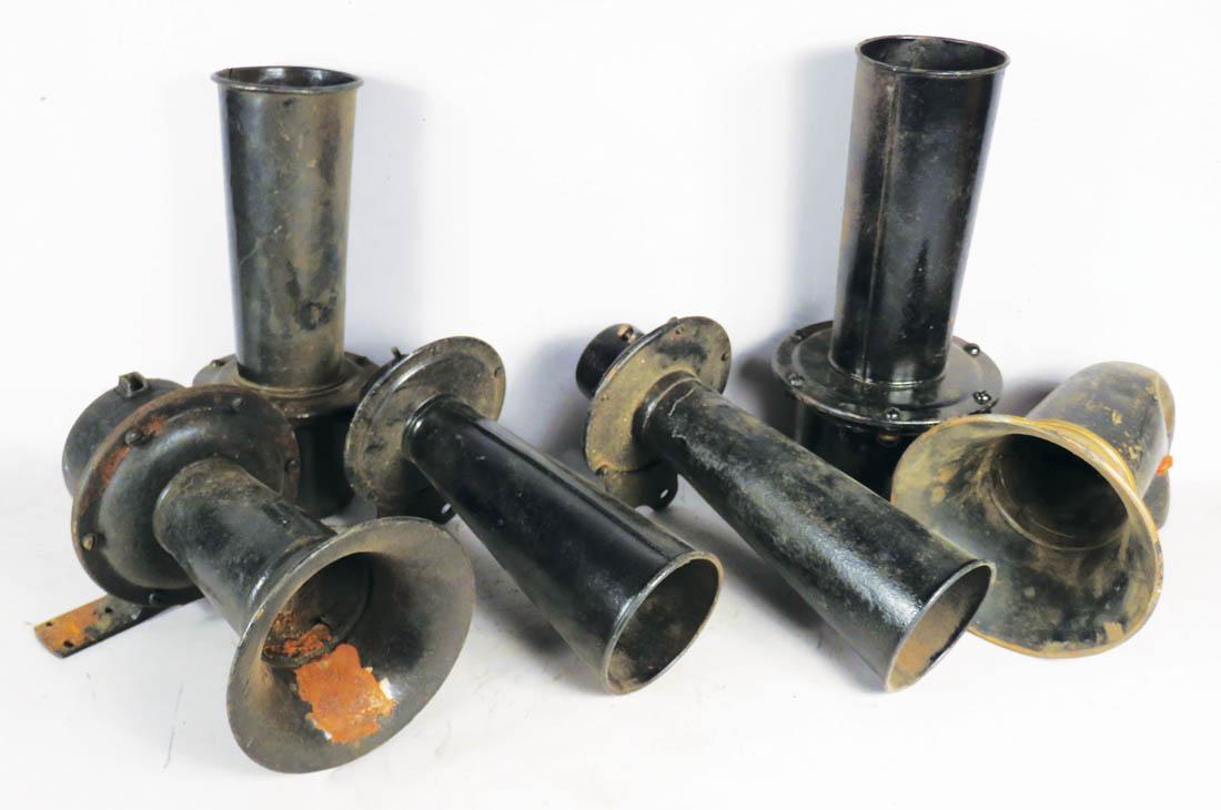 Model T Parts, Five Electric Horns: Model T Parts, Five Electric Horns. Sold as is.
