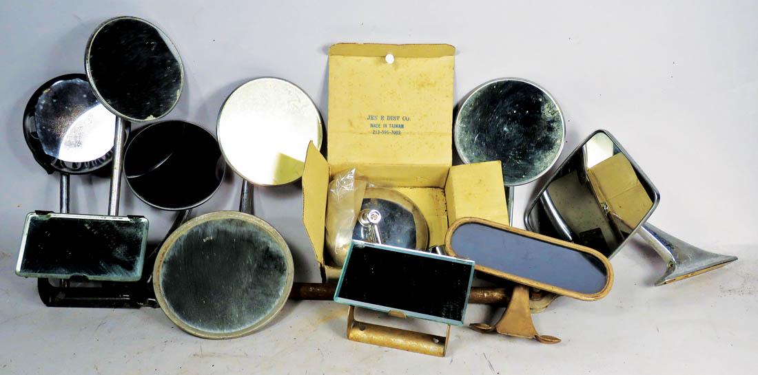 Model T Parts, Rear View Mirrors: Model T Parts, Rear View Mirrors, 11 pcs. Sold as is.