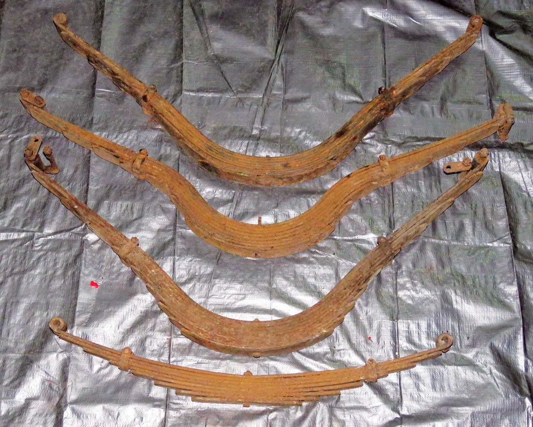 Model T Parts, 4 Suspension Springs: Model T Parts, 4 Suspension Springs. Sold as is.