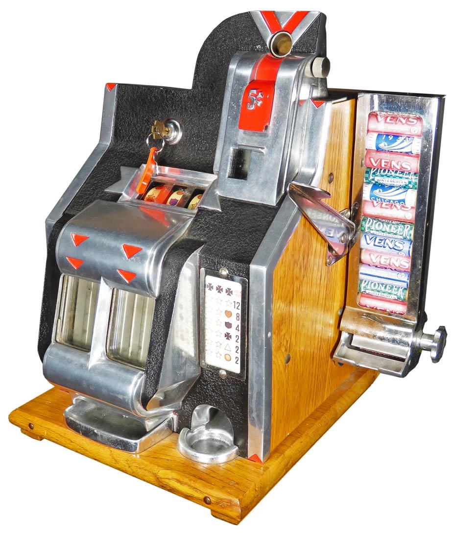 Mills 5 Cent Miniature Bell "QT" Slot Machine