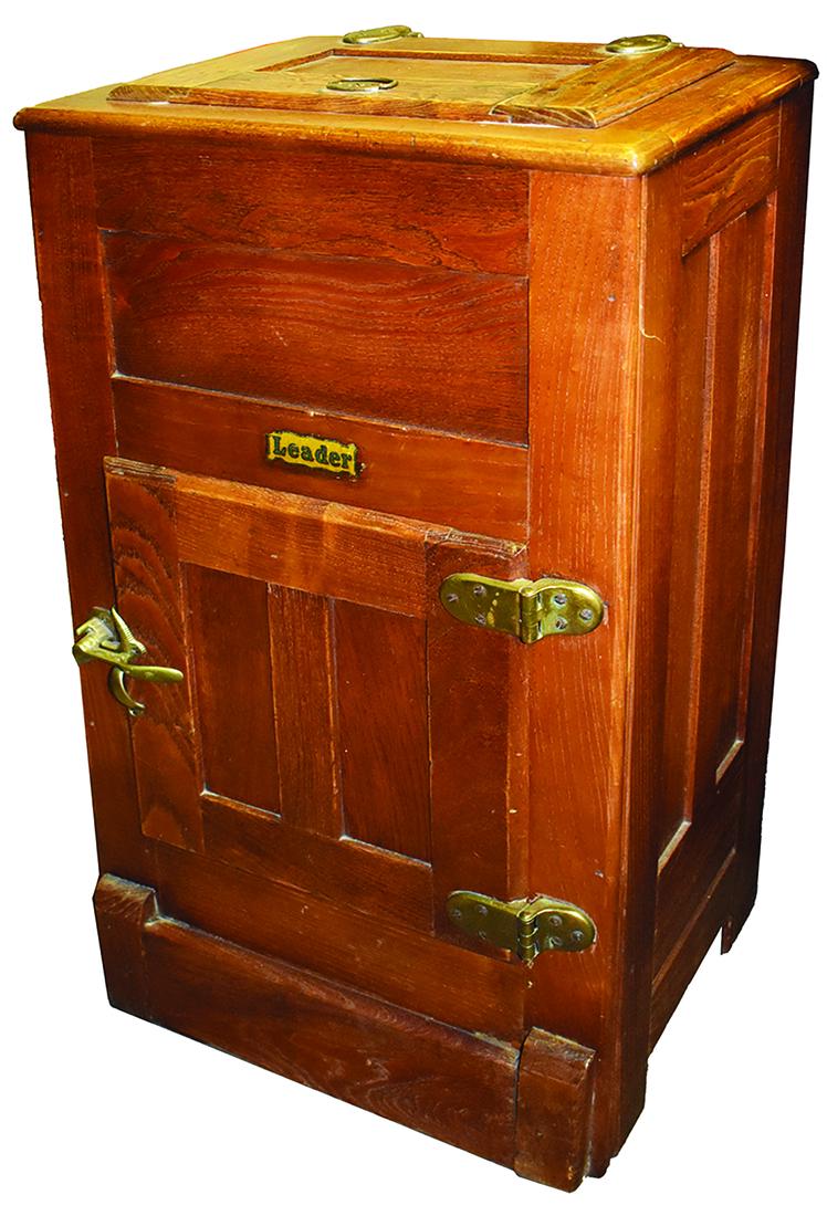 Rare Small Size Antique Oak Ice Box: Antique Oak Ice Box. Rare small size. 18 3/4 X 34 1/2 X 13 inches.