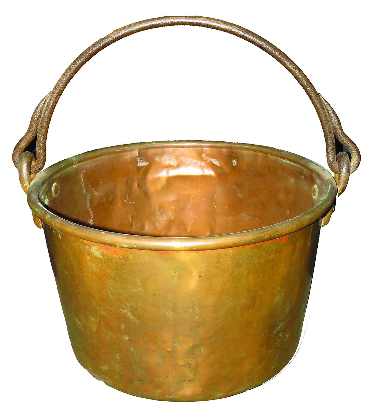 Antique Copper Apple Butter Kettle Cauldron: Antique Copper, Apple Butter Kettle Cauldron. 20 inch diameter X 13 1/2 inches tall.
