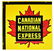 Canadian National Express Porcelain Advertising Sign