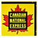 Canadian National Express Porcelain Advertising Sign - 2