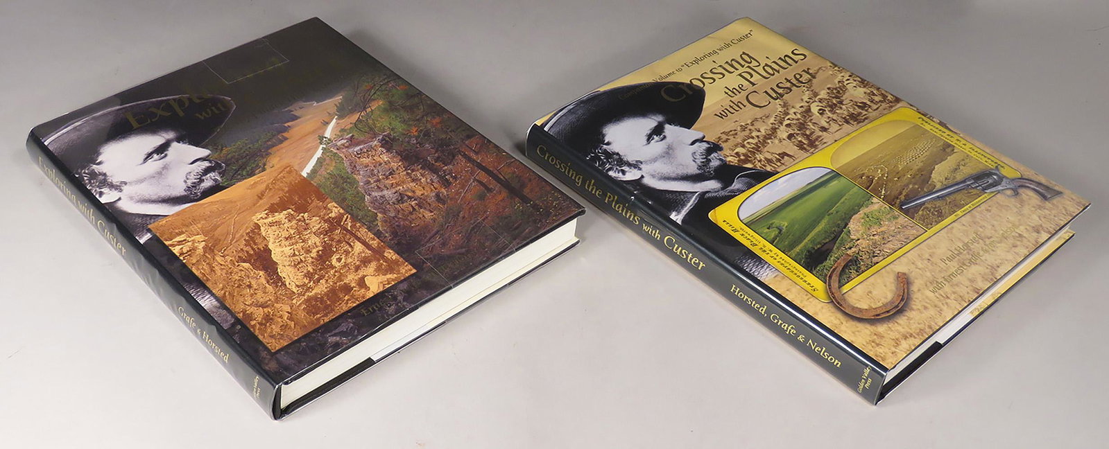 Two General Custer Reference Books: Two General Custer Reference Books. "Exploring with Custer", by Ernest Grafe and Paul Horsted. "Crossing the Plains with Custer" by Ernest Grafe, Paul Horsted and Jon Nelson. 2002 and 2009 by Golden V