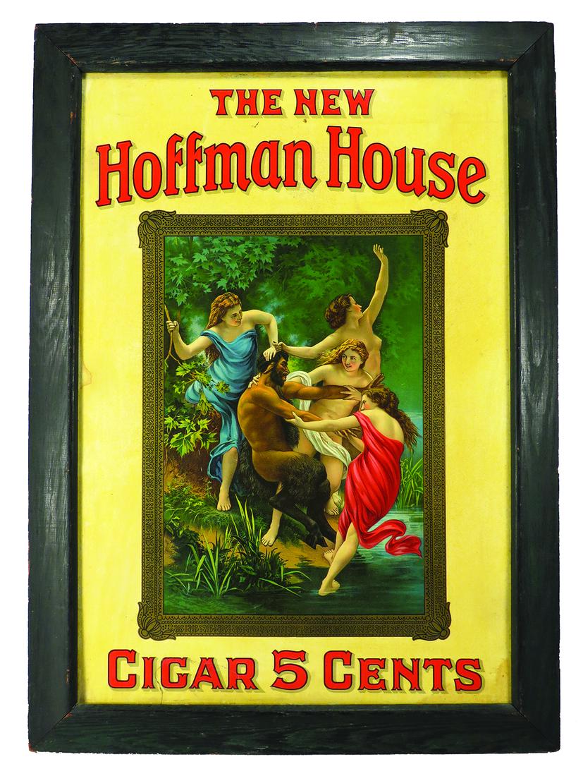 Hoffman House Cigars Cardboard Advertising Sign